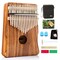 UNOKKI Kalimba 17 Key Thumb Piano | Solid Koa Acacia Wood Mbira - Premium, Lightweight & Durable | Includes Waterproof Case, Hand Rest & More